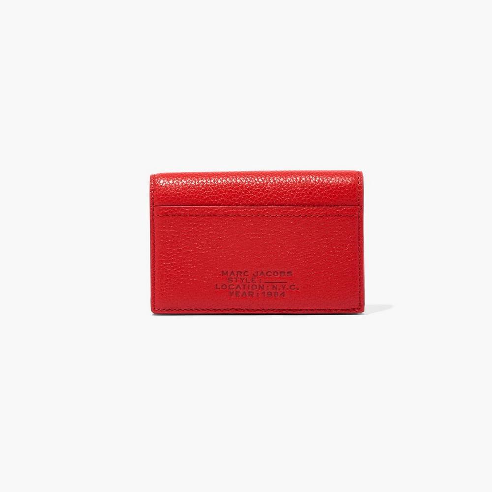 Carteras Pequeñas Marc Jacobs Cuero Bifold Mujer Rojos | 38147BPXQ