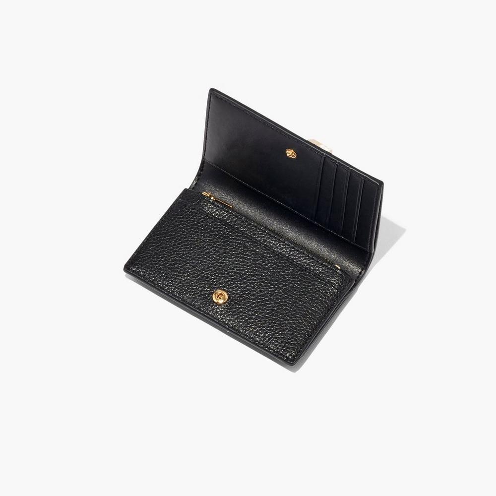 Carteras Pequeñas Marc Jacobs Cuero Bifold Mujer Negros | 43658ACSI