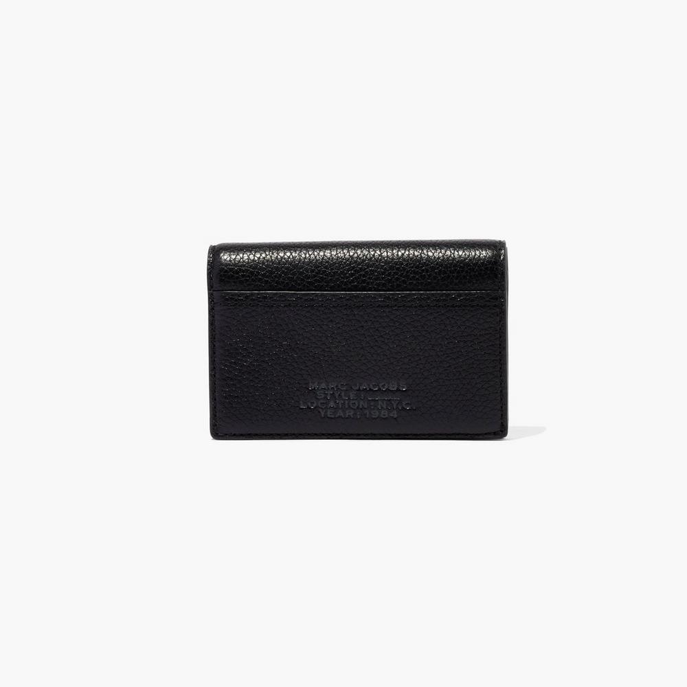 Carteras Pequeñas Marc Jacobs Cuero Bifold Mujer Negros | 43658ACSI