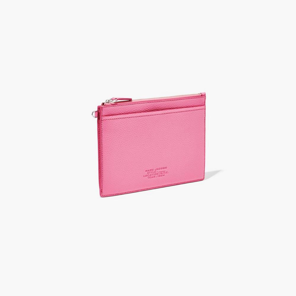 Carteras Pequeñas Marc Jacobs Cuero Wristlet Mujer Rosas | 39712VMGU