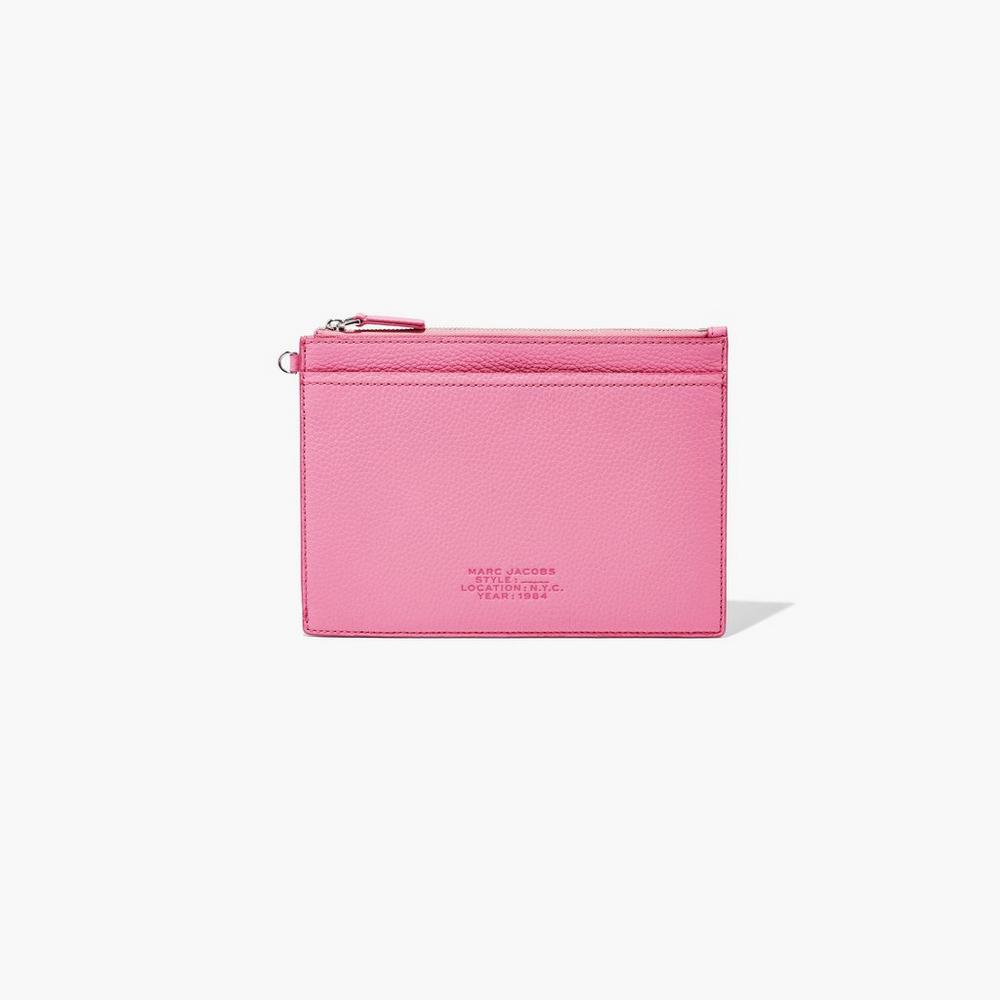 Carteras Pequeñas Marc Jacobs Cuero Wristlet Mujer Rosas | 39712VMGU