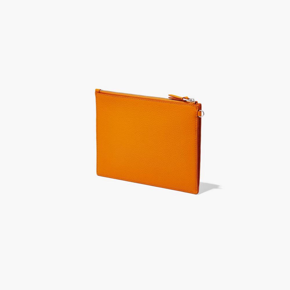 Carteras Pequeñas Marc Jacobs Cuero Wristlet Mujer Darkorange | 73610LDSC