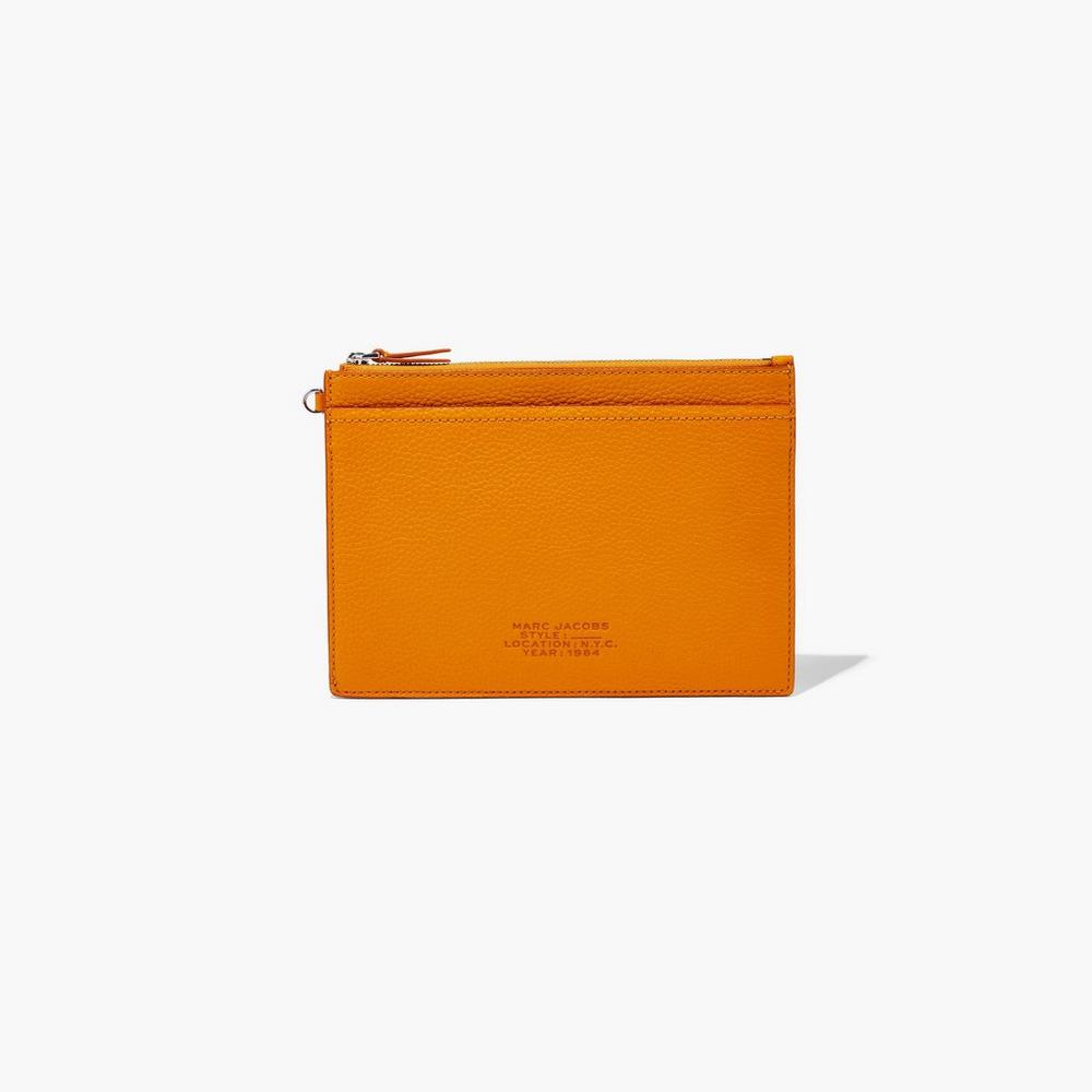 Carteras Pequeñas Marc Jacobs Cuero Wristlet Mujer Darkorange | 73610LDSC