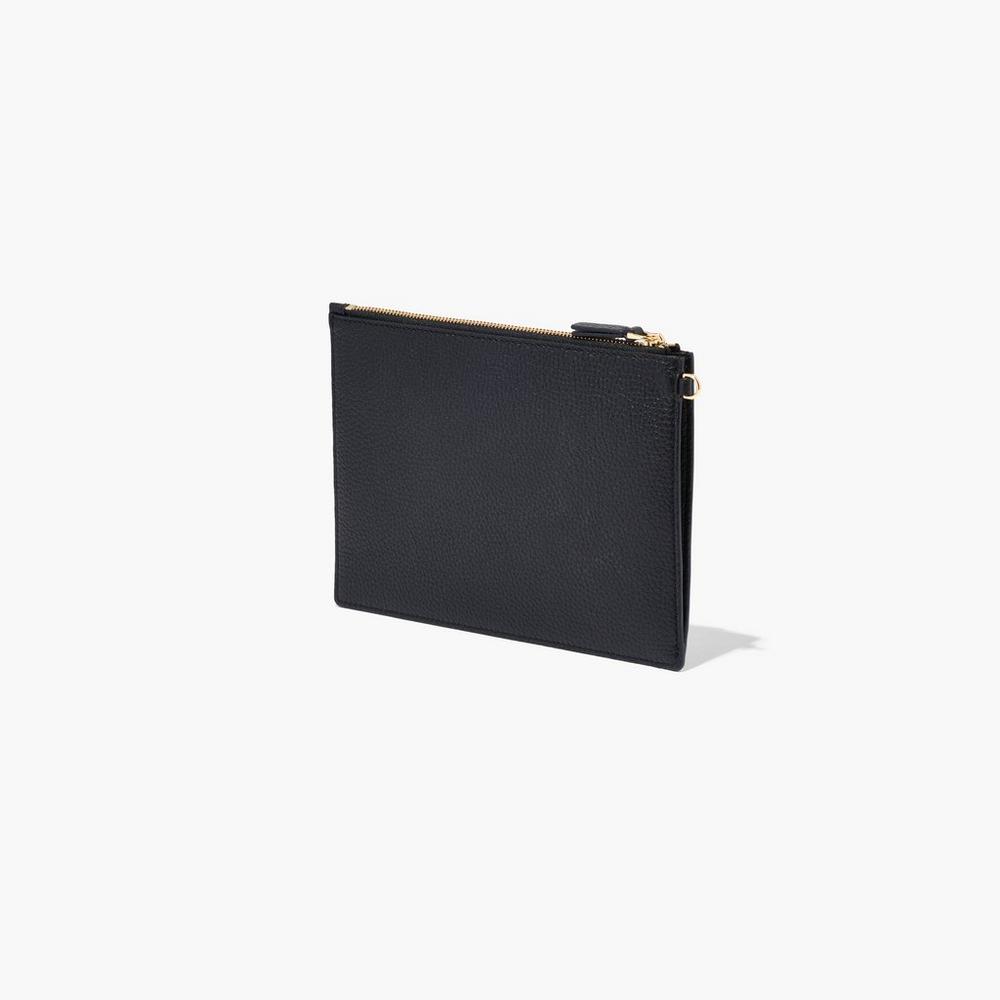 Carteras Pequeñas Marc Jacobs Cuero Wristlet Mujer Negros | 82567BAPM