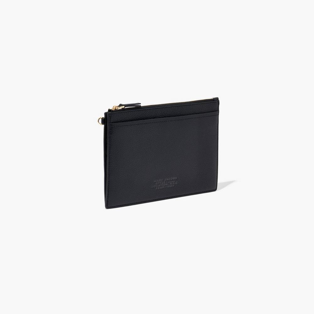 Carteras Pequeñas Marc Jacobs Cuero Wristlet Mujer Negros | 82567BAPM
