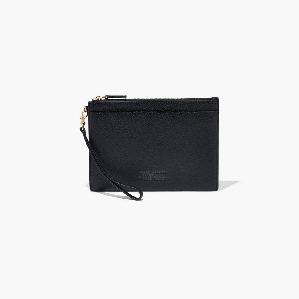 Carteras Pequeñas Marc Jacobs Cuero Wristlet Mujer Negros | 82567BAPM