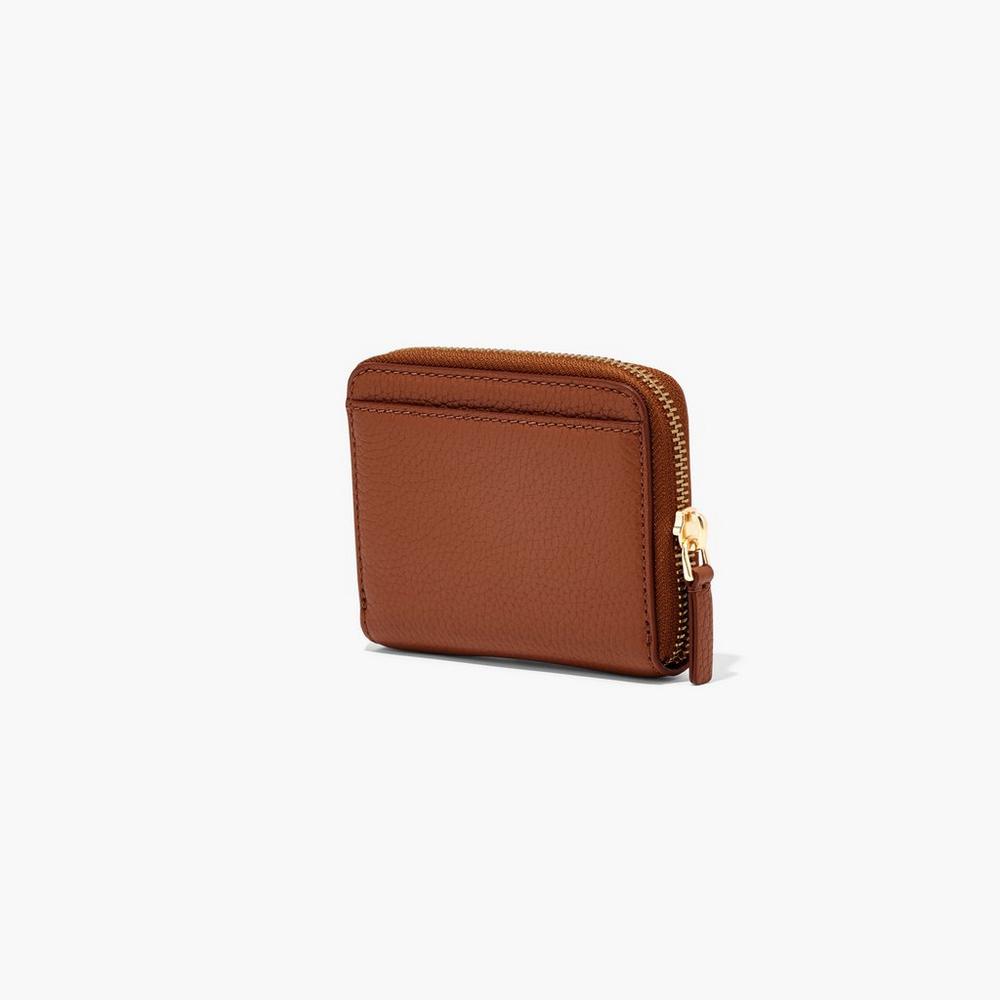 Carteras Pequeñas Marc Jacobs Cuero Zip Around Mujer Marrom | 09154EDYT