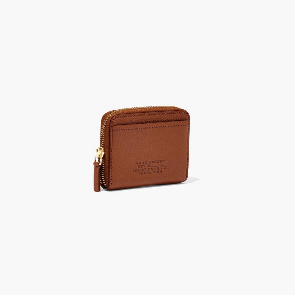 Carteras Pequeñas Marc Jacobs Cuero Zip Around Mujer Marrom | 09154EDYT