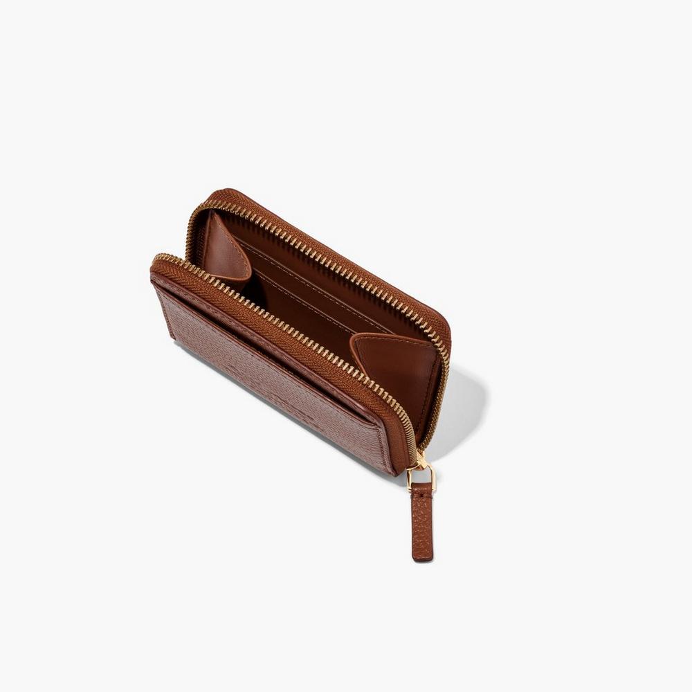 Carteras Pequeñas Marc Jacobs Cuero Zip Around Mujer Marrom | 09154EDYT