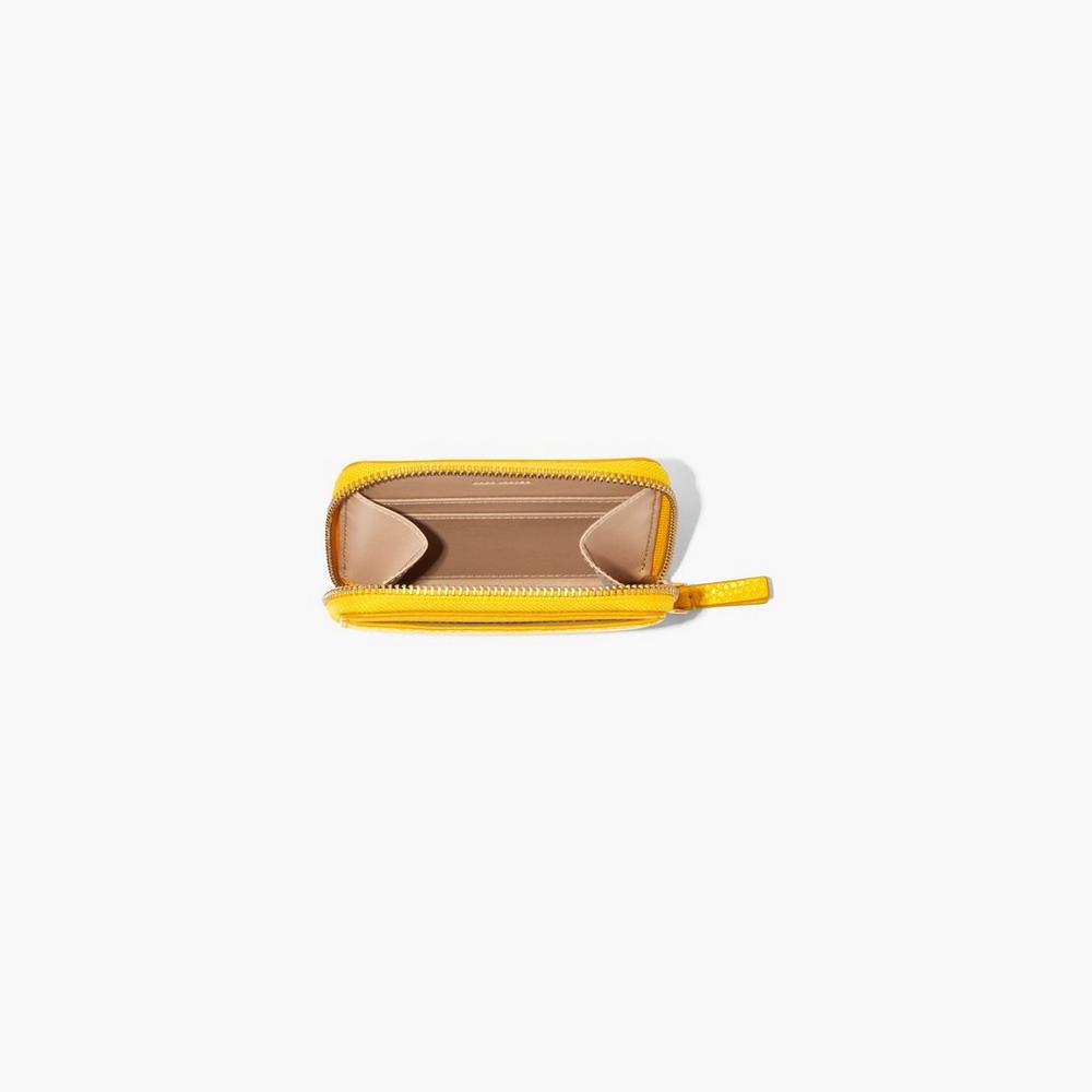 Carteras Pequeñas Marc Jacobs Cuero Zip Around Mujer Amarillos | 20895DTVY