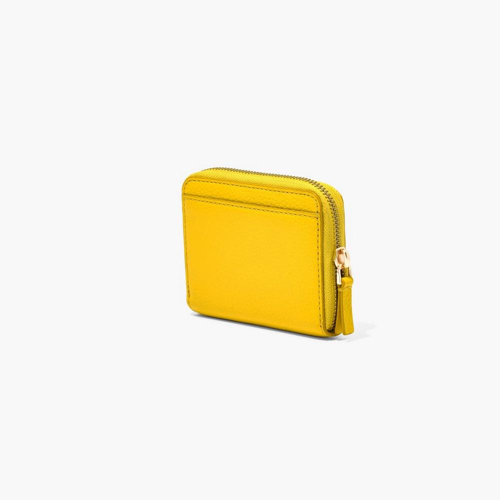 Carteras Pequeñas Marc Jacobs Cuero Zip Around Mujer Amarillos | 20895DTVY