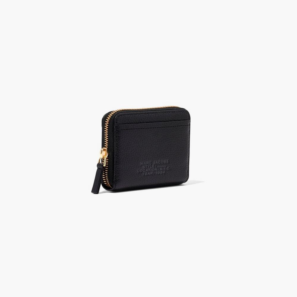 Carteras Pequeñas Marc Jacobs Cuero Zip Around Mujer Negros | 60742NHFD