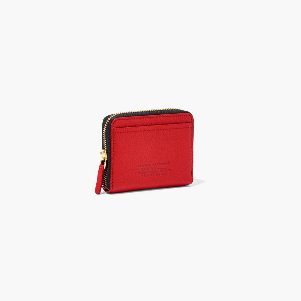 Carteras Pequeñas Marc Jacobs Cuero Zip Around Mujer Rojos | 78342SRTU