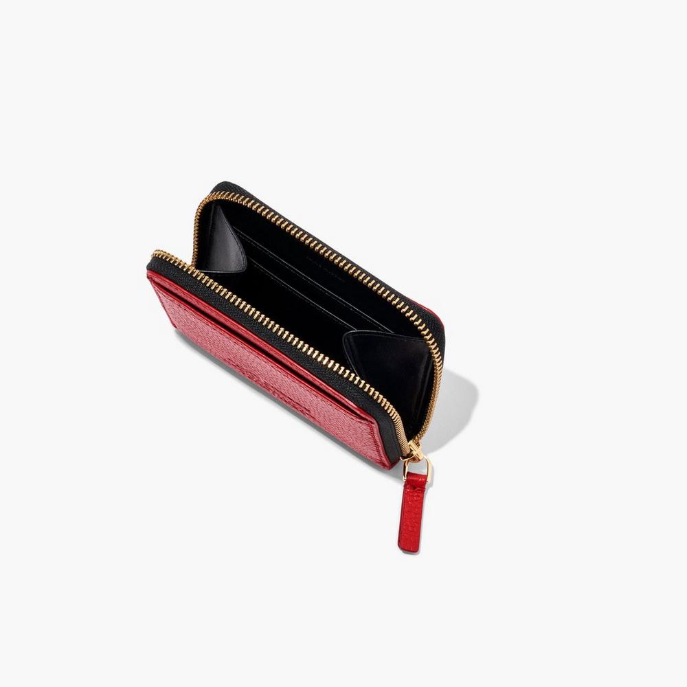 Carteras Pequeñas Marc Jacobs Cuero Zip Around Mujer Rojos | 78342SRTU