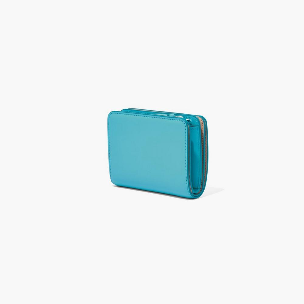 Carteras Pequeñas Marc Jacobs J Marc Mini Compact Mujer Darkturquoise | 21654BXEH
