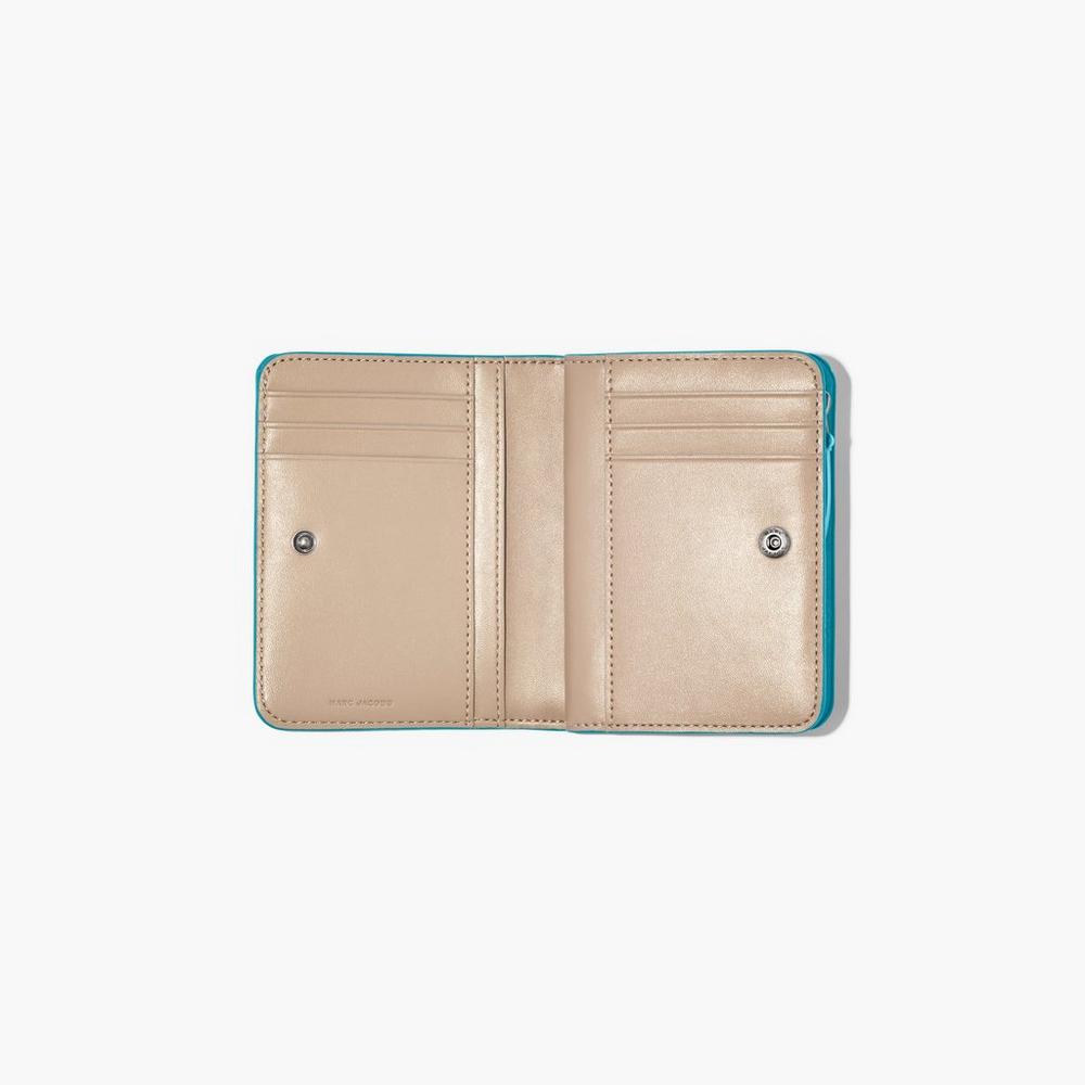 Carteras Pequeñas Marc Jacobs J Marc Mini Compact Mujer Darkturquoise | 21654BXEH