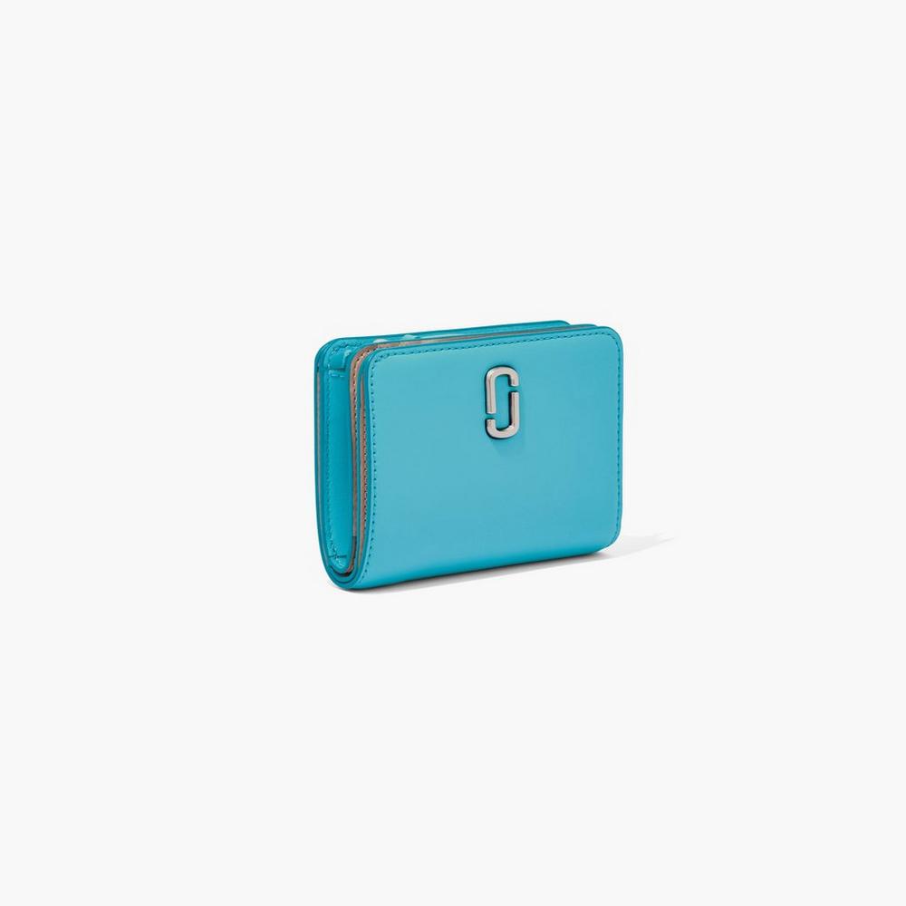 Carteras Pequeñas Marc Jacobs J Marc Mini Compact Mujer Darkturquoise | 21654BXEH