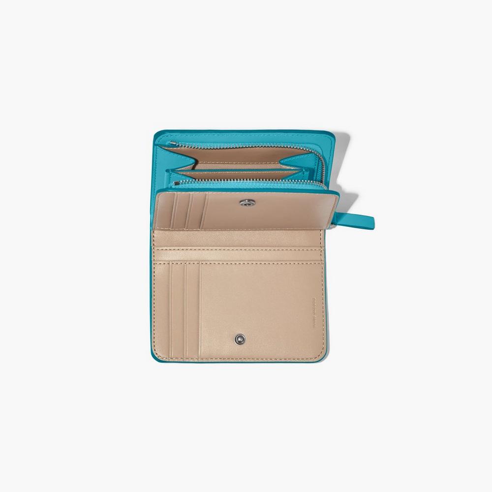 Carteras Pequeñas Marc Jacobs J Marc Mini Compact Mujer Darkturquoise | 21654BXEH