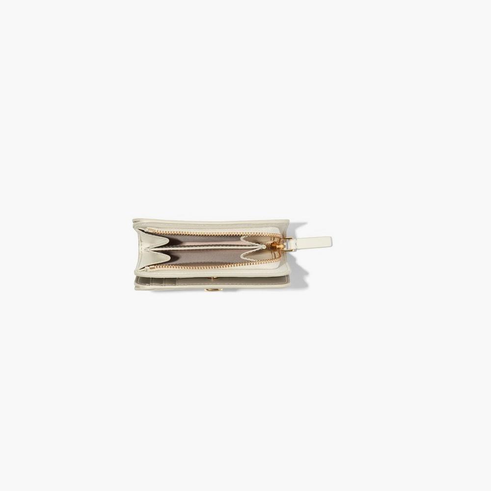 Carteras Pequeñas Marc Jacobs J Marc Mini Compact Mujer Blancos | 54719YIRD
