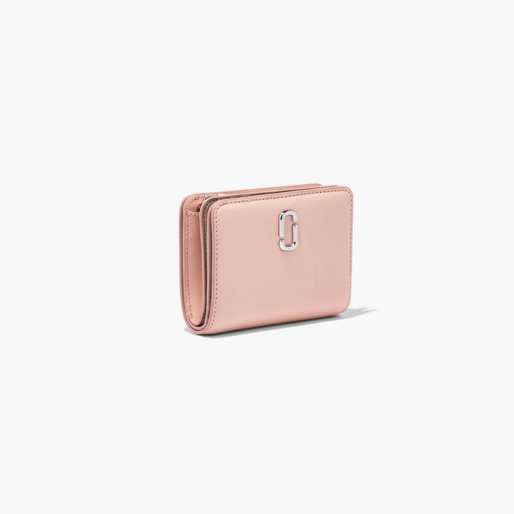Carteras Pequeñas Marc Jacobs J Marc Mini Compact Mujer Rosas | 69412UAQP