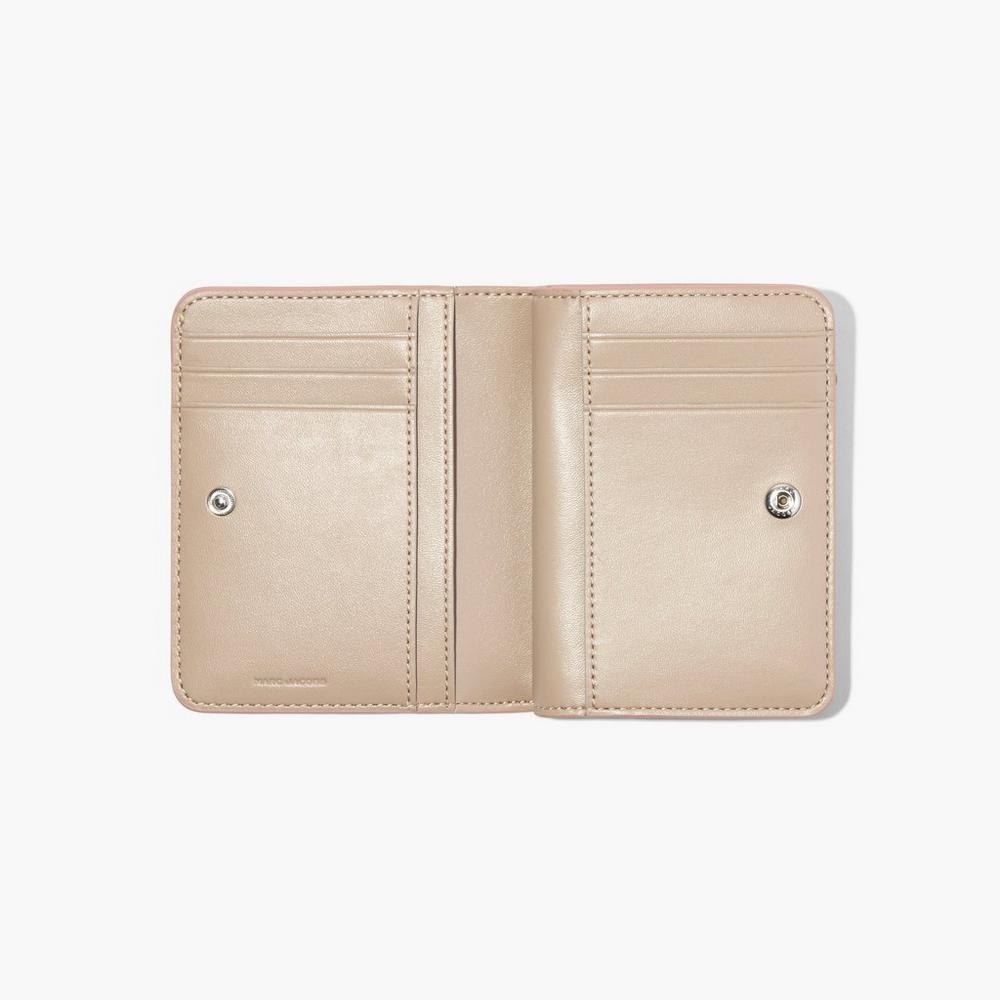 Carteras Pequeñas Marc Jacobs J Marc Mini Compact Mujer Rosas | 69412UAQP