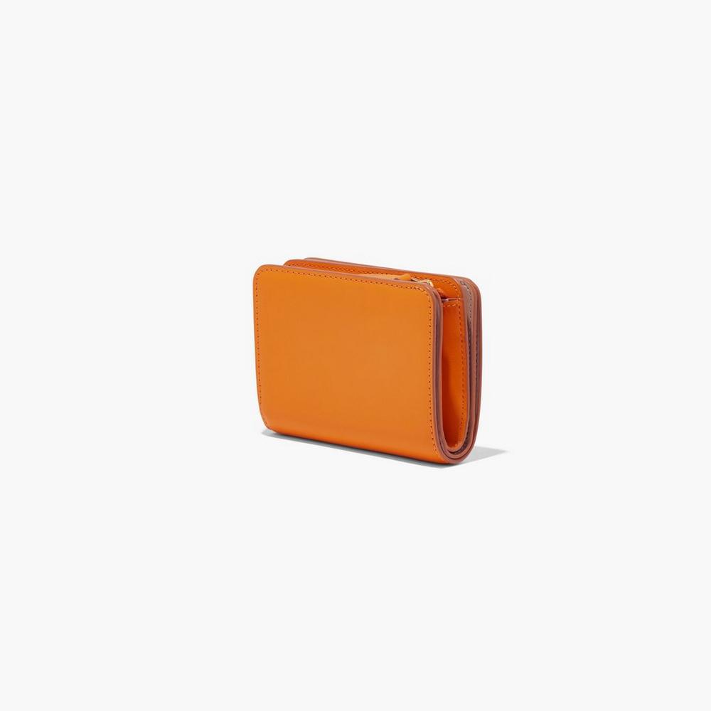 Carteras Pequeñas Marc Jacobs J Marc Mini Compact Mujer Darkorange | 91483HOJW