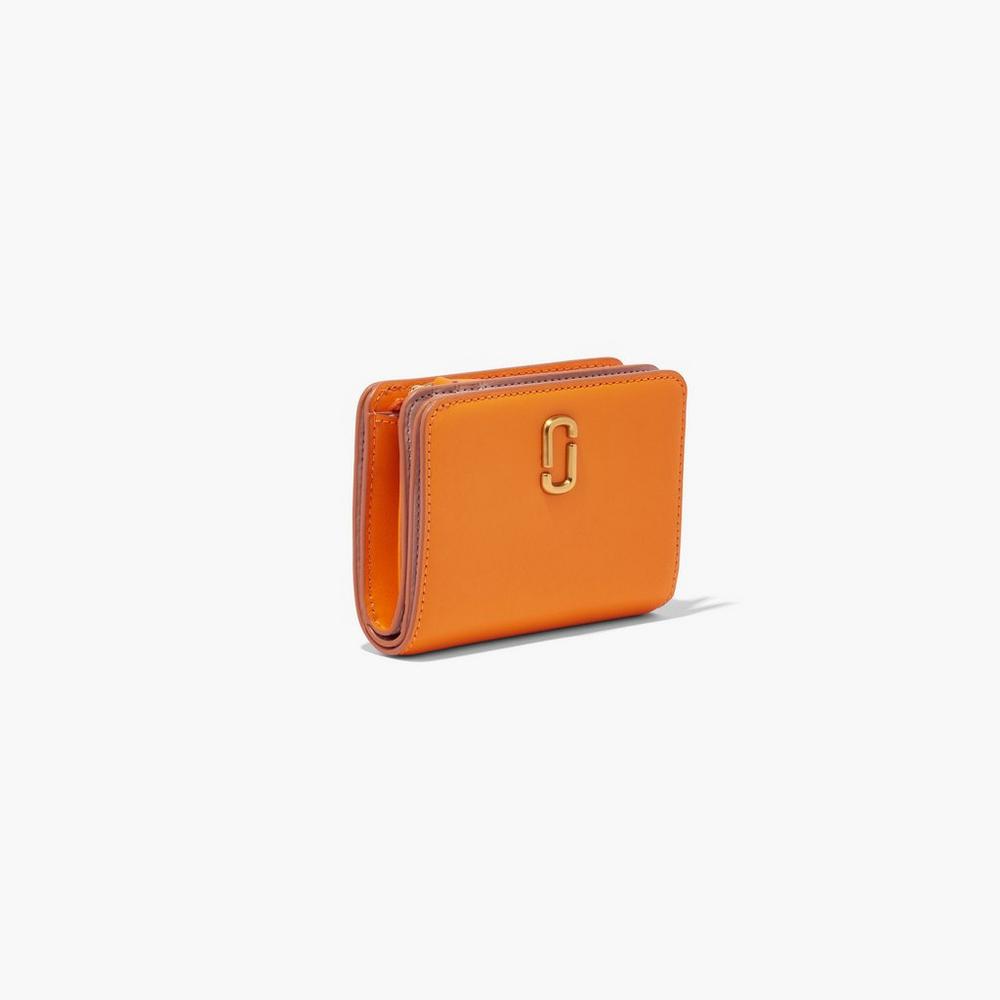 Carteras Pequeñas Marc Jacobs J Marc Mini Compact Mujer Darkorange | 91483HOJW