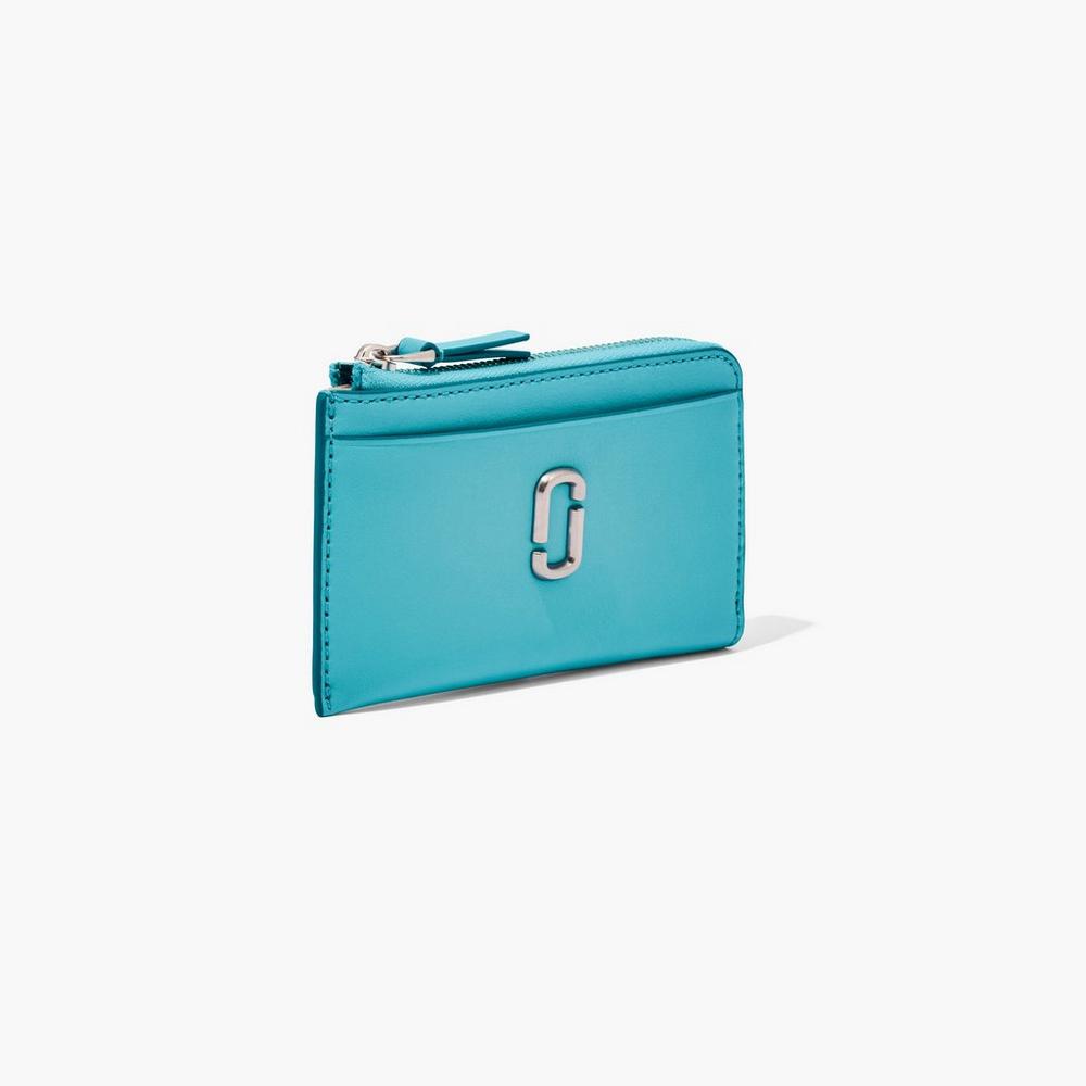 Carteras Pequeñas Marc Jacobs J Marc Top Zip Multi Mujer Darkturquoise | 49572CVON