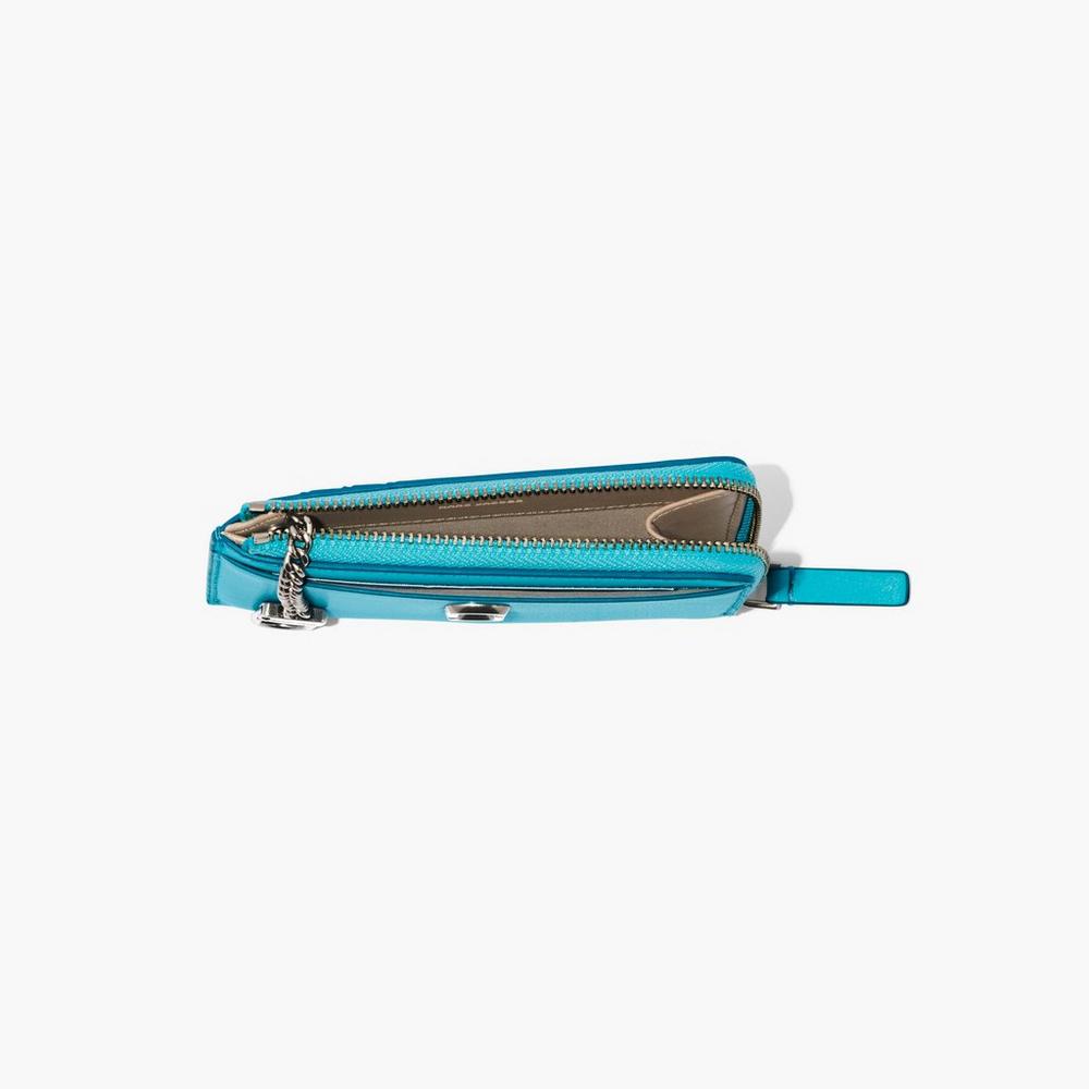 Carteras Pequeñas Marc Jacobs J Marc Top Zip Multi Mujer Darkturquoise | 49572CVON