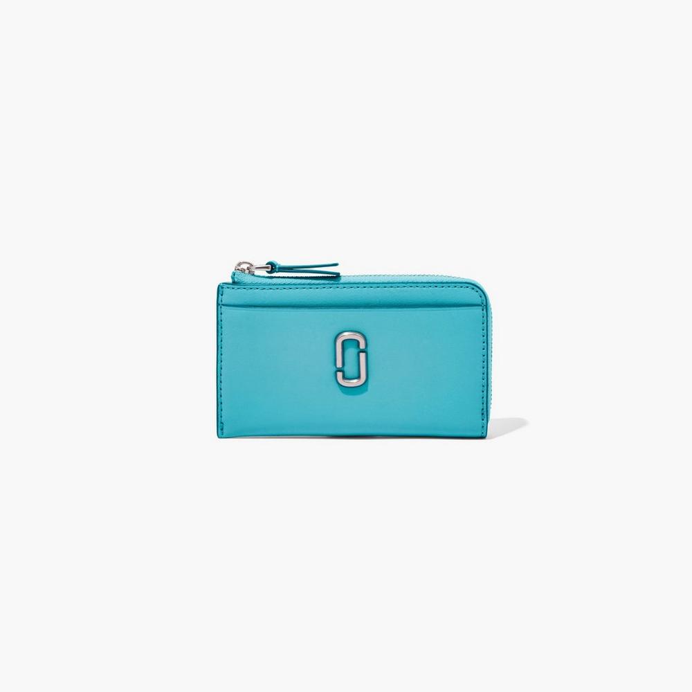 Carteras Pequeñas Marc Jacobs J Marc Top Zip Multi Mujer Darkturquoise | 49572CVON