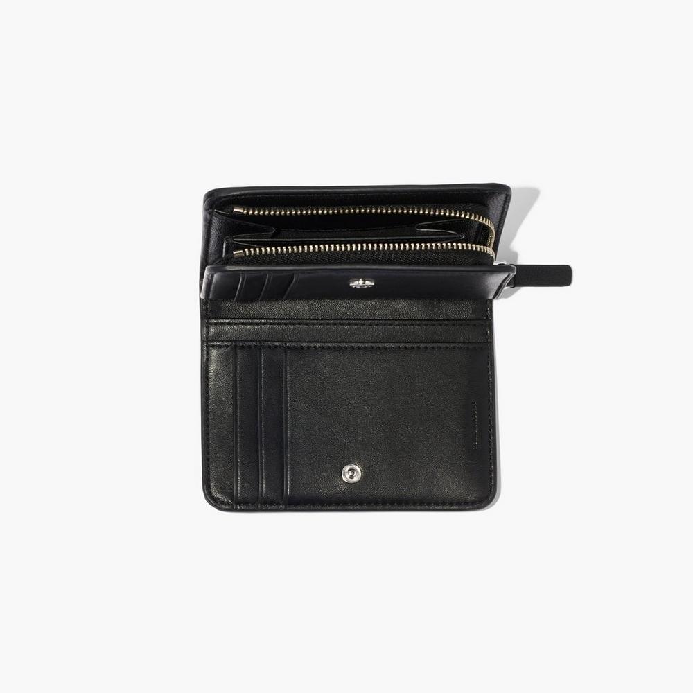 Carteras Pequeñas Marc Jacobs Mini Compact Mujer Negros Blancos | 27613BJDY