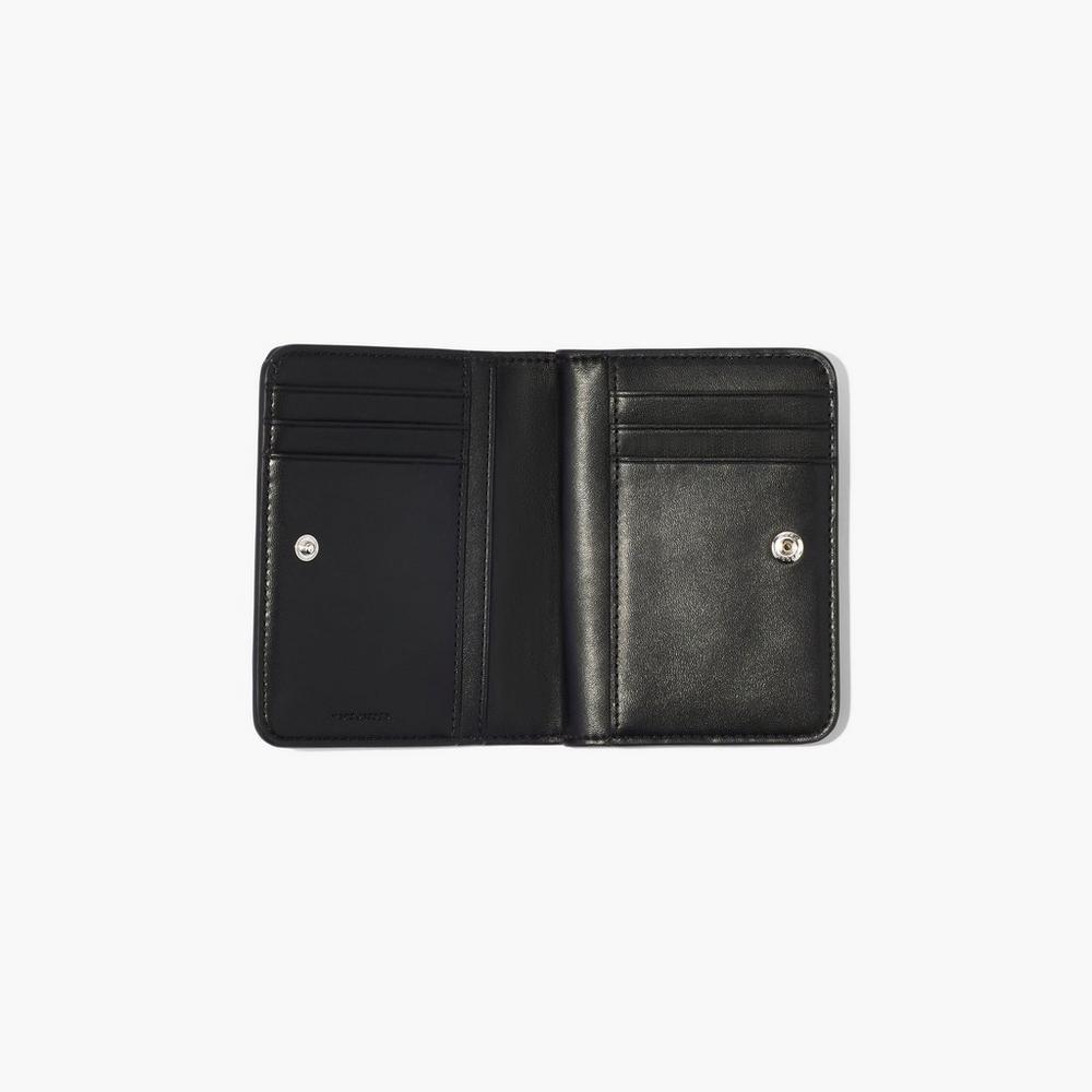 Carteras Pequeñas Marc Jacobs Mini Compact Mujer Negros Blancos | 27613BJDY