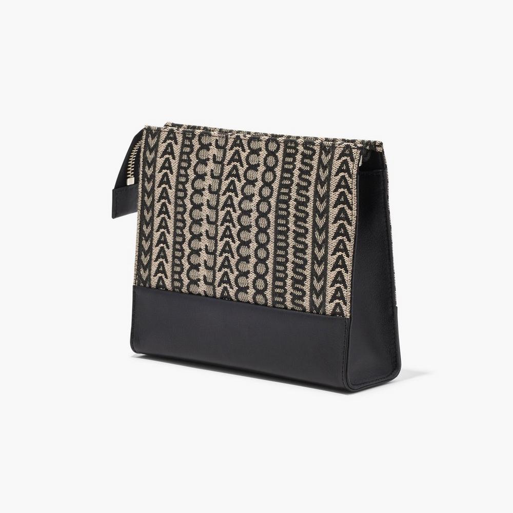 Carteras Pequeñas Marc Jacobs Monogram Travel Pouch Mujer Beige Multicolor | 42857EJPA
