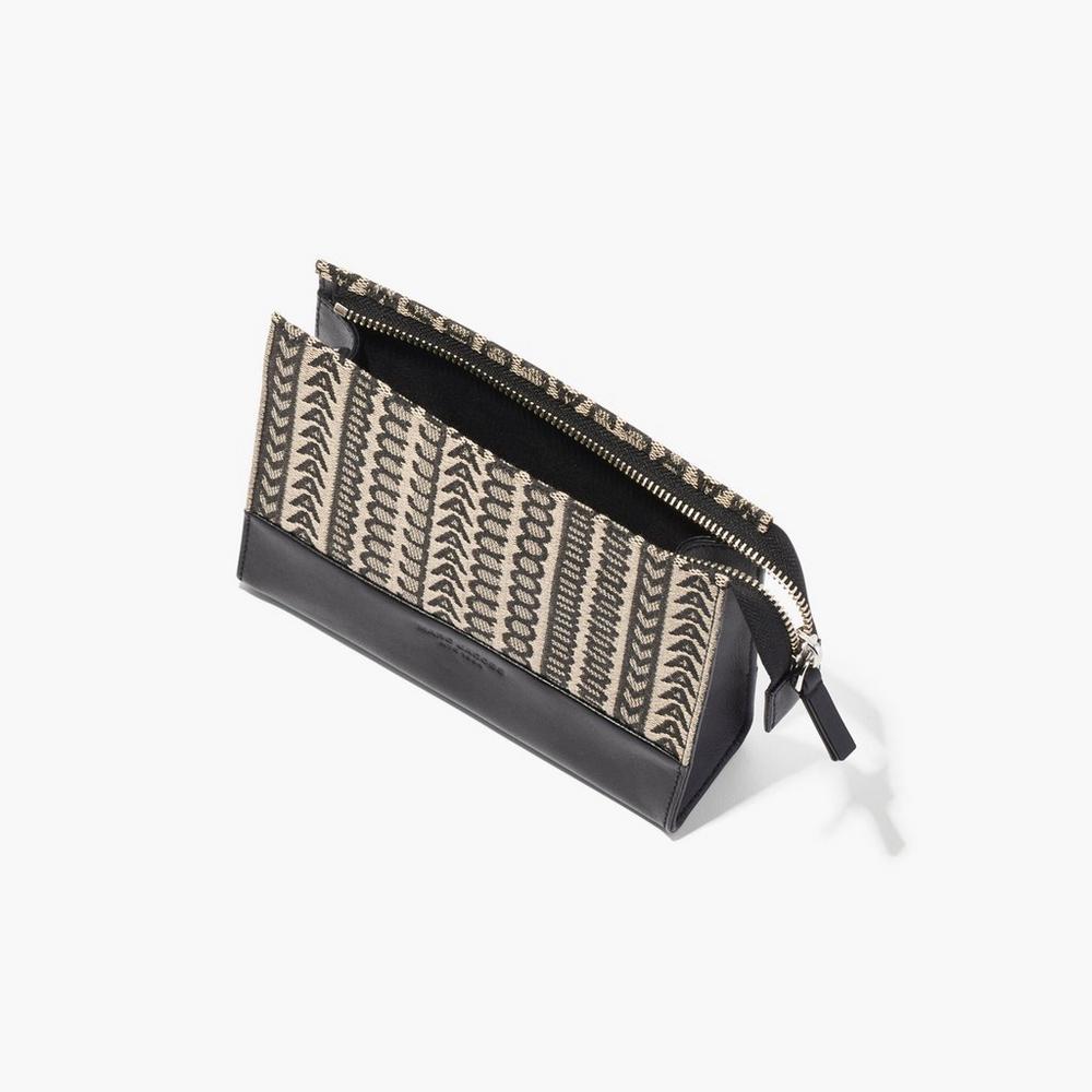 Carteras Pequeñas Marc Jacobs Monogram Travel Pouch Mujer Beige Multicolor | 42857EJPA