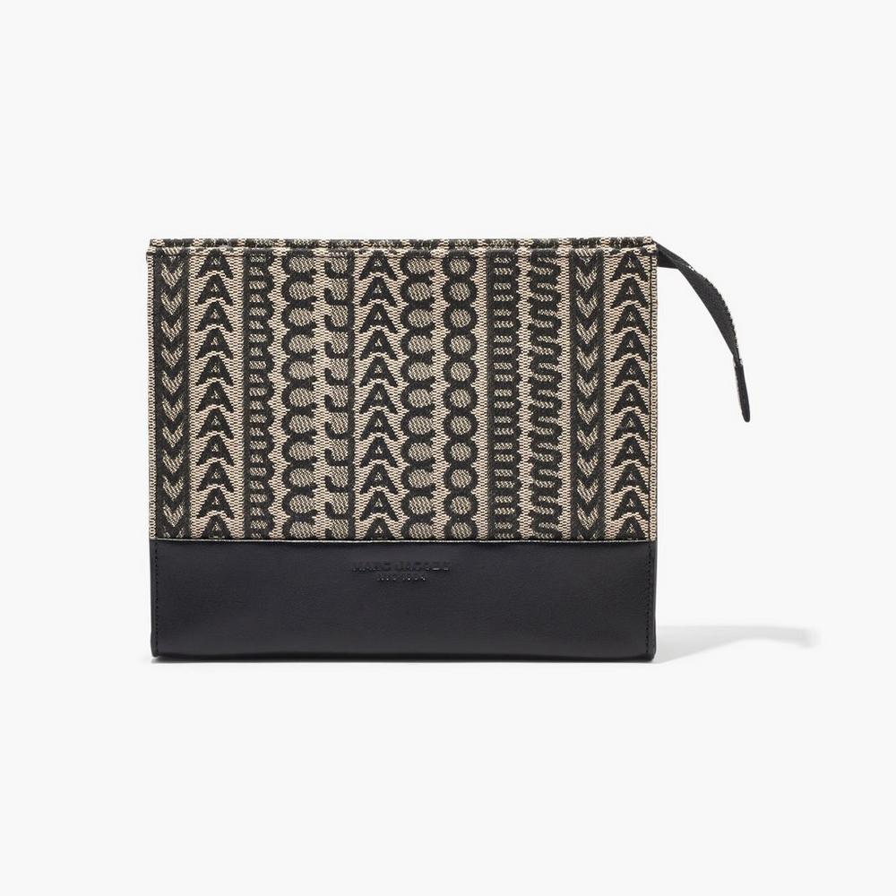 Carteras Pequeñas Marc Jacobs Monogram Travel Pouch Mujer Beige Multicolor | 42857EJPA
