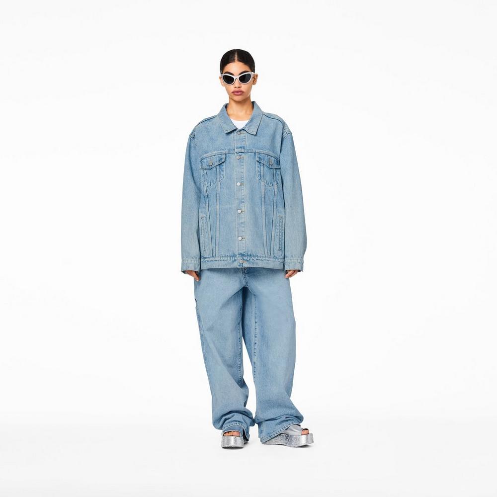 Chaquetas Marc Jacobs Denim Trucker Mujer Azules | 95374CKJA