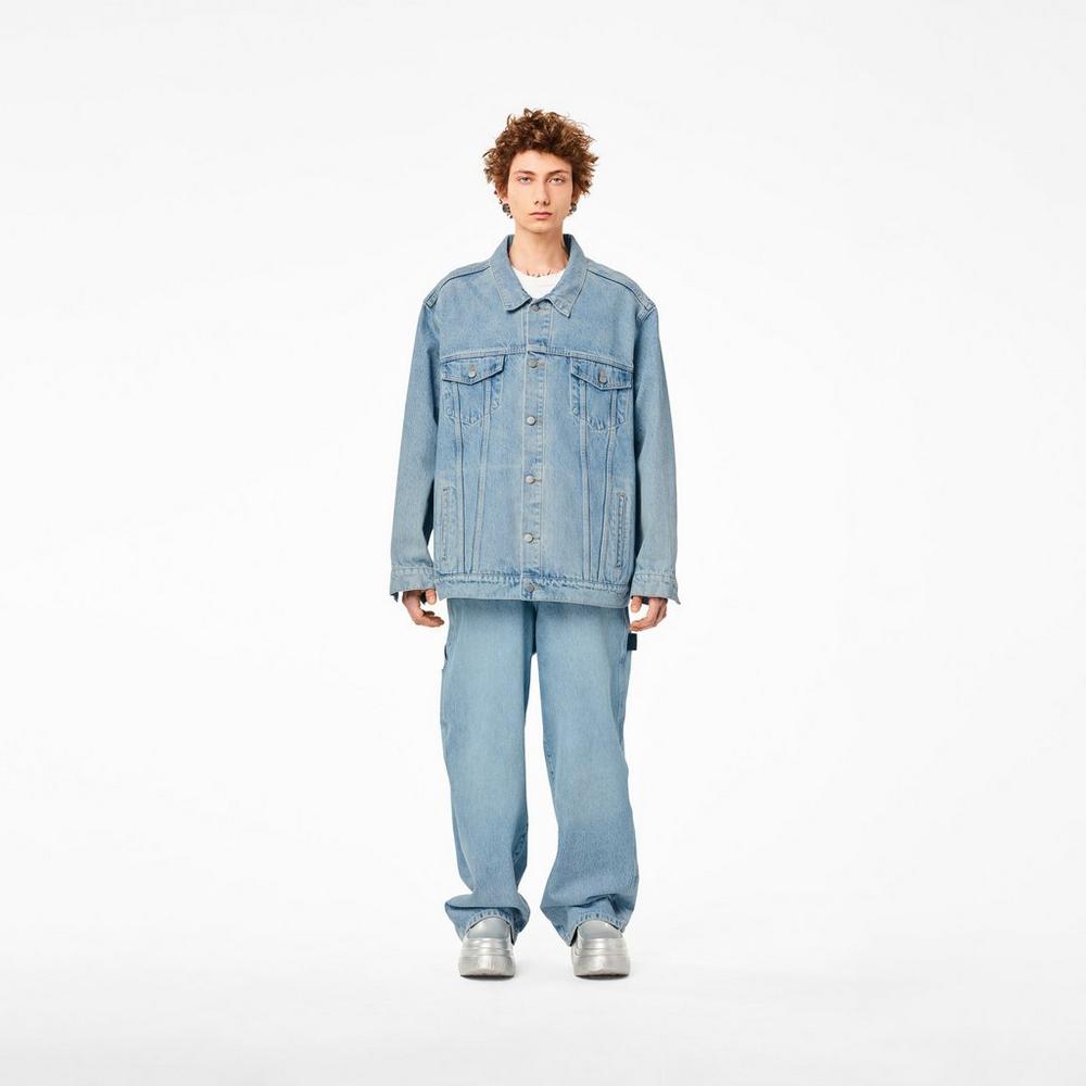 Chaquetas Marc Jacobs Denim Trucker Mujer Azules | 95374CKJA