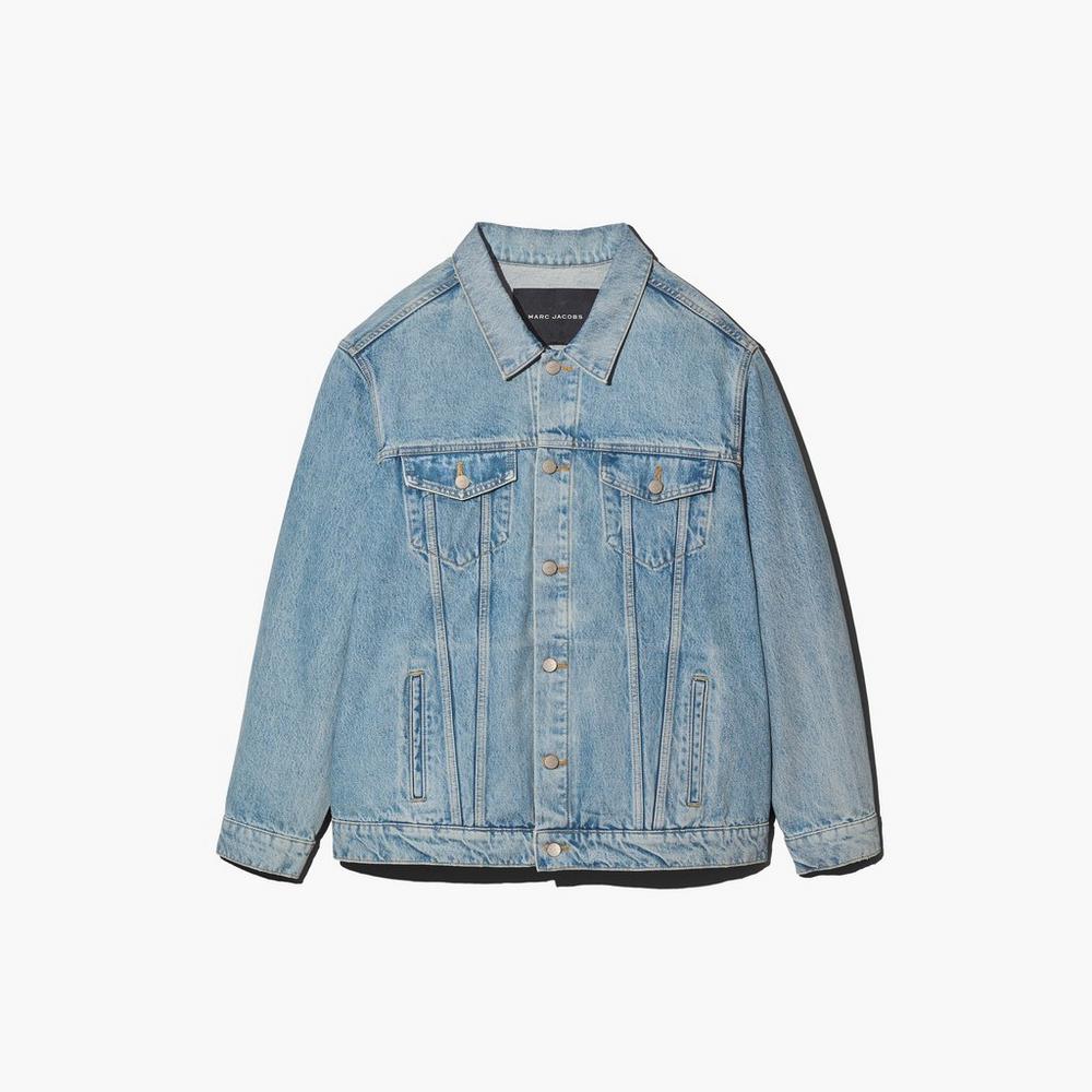 Chaquetas Marc Jacobs Denim Trucker Mujer Azules | 95374CKJA