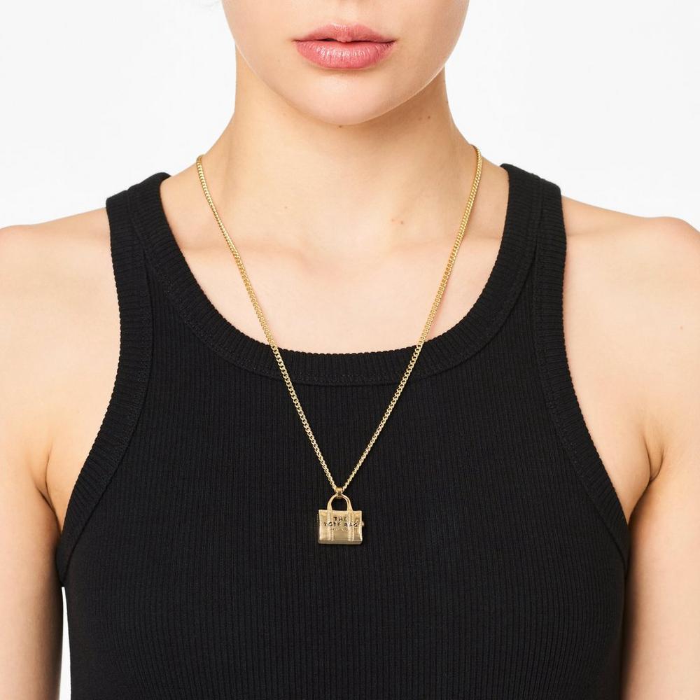 Collar Marc Jacobs Charm Mujer Azules Dorados | 52789DHTK