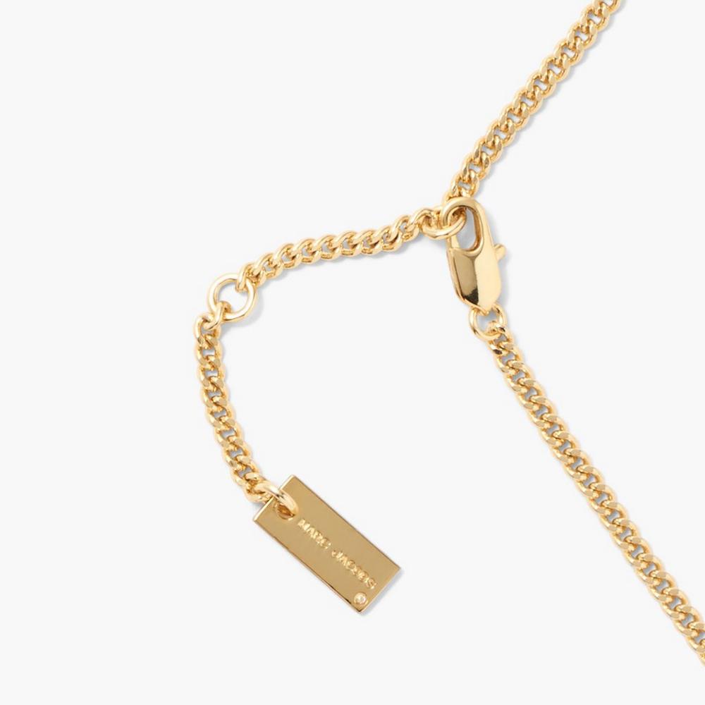 Collar Marc Jacobs Charm Mujer Azules Dorados | 52789DHTK