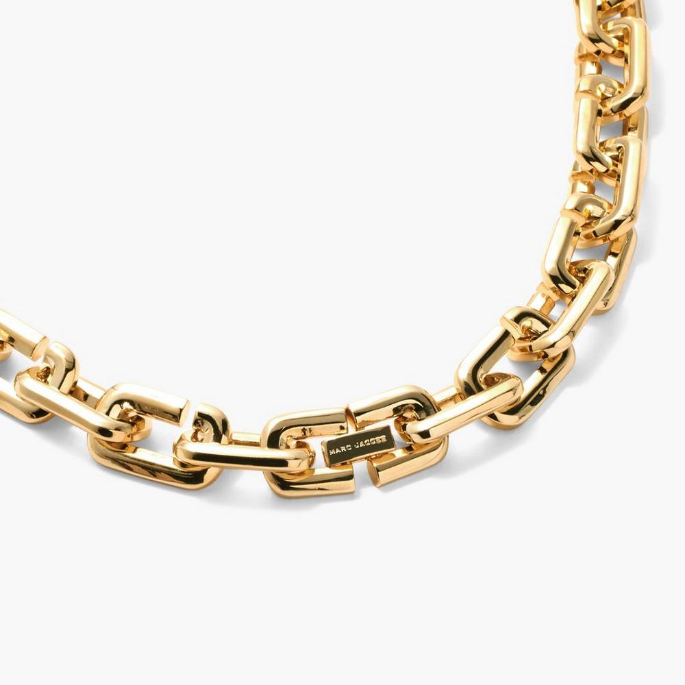 Collar Marc Jacobs J Marc Chain Link Mujer Dorados | 36075ASEG