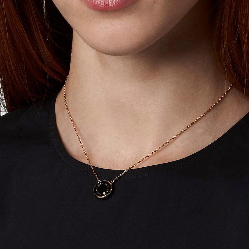 Collar Marc Jacobs Medallion Pendant Mujer Negros Dorados | 45218CZTR