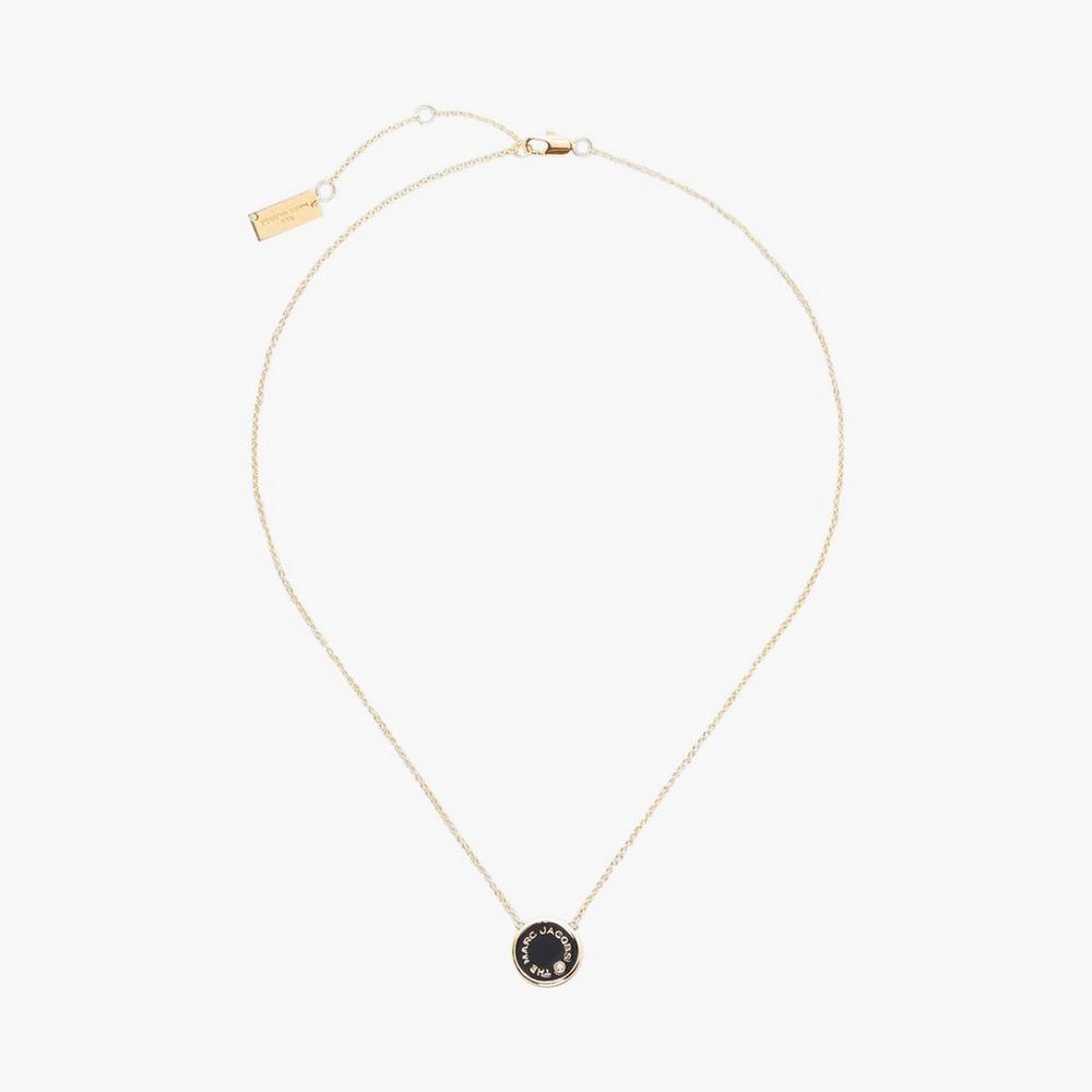 Collar Marc Jacobs Medallion Pendant Mujer Negros Dorados | 45218CZTR