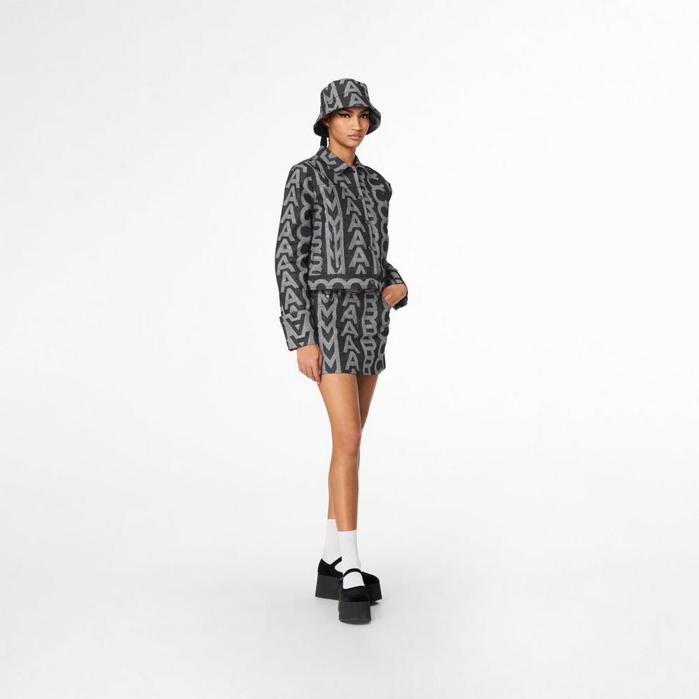Falda Marc Jacobs Monogram Denim Mini Mujer Azules | 21983CNYZ