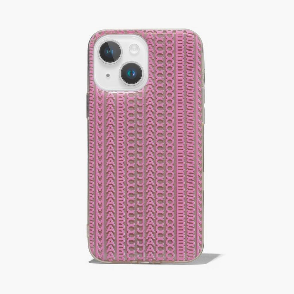 Fundas Para Celular Marc Jacobs Monogram iPhone Case 14 Max Mujer Rosas | 35672FDIJ