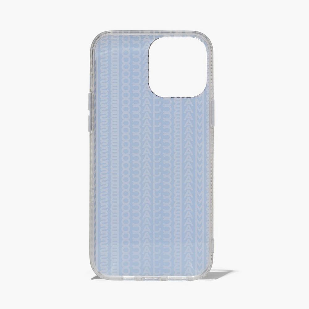 Fundas Para Celular Marc Jacobs Monogram iPhone Case 14 Max Mujer Negros Blancos | 84075CXTV
