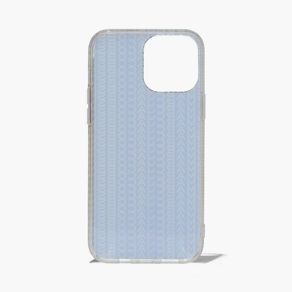 Fundas Para Celular Marc Jacobs Monogram iPhone Case 14 Max Mujer Grises Verdes | 90476BMEI