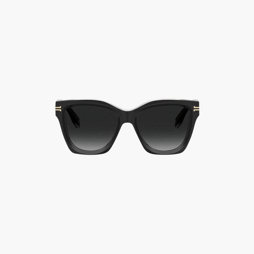 Lentes De Sol Marc Jacobs Icon Edge Oversized Square Mujer Negros | 85136CFNJ
