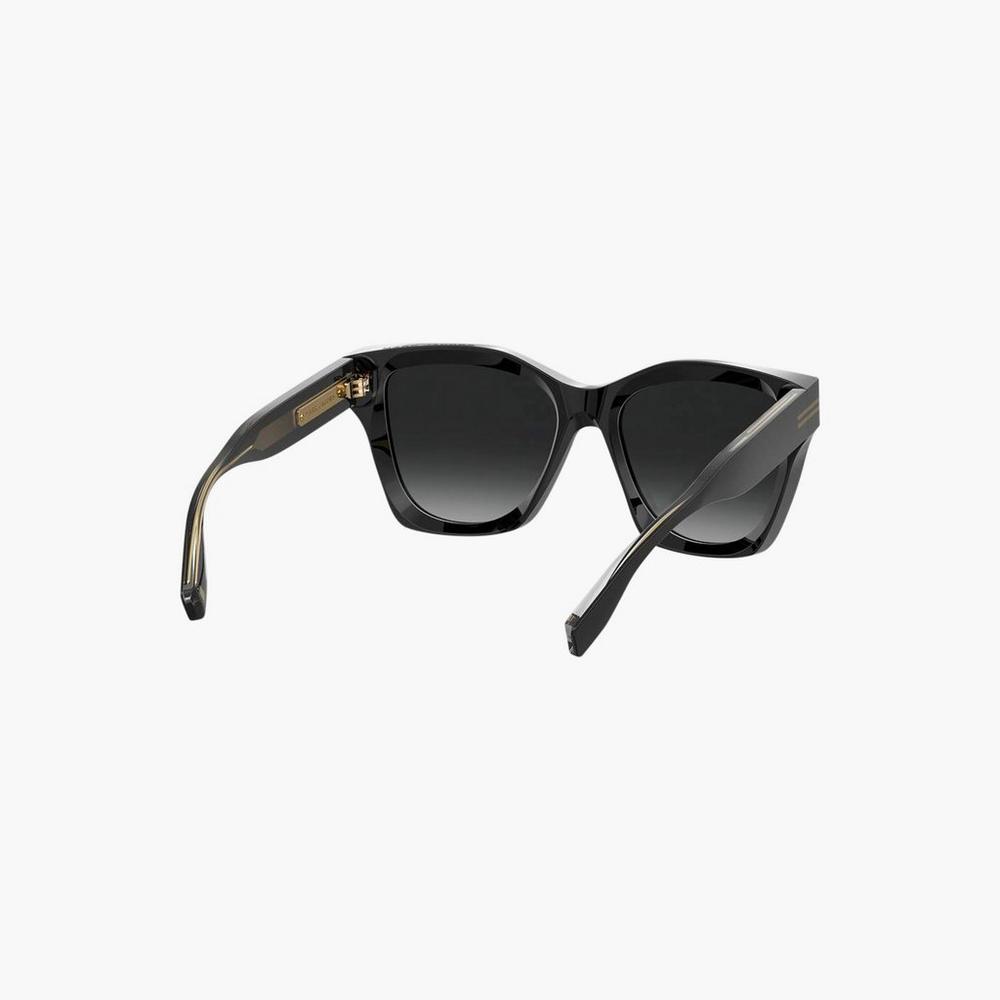 Lentes De Sol Marc Jacobs Icon Edge Oversized Square Mujer Negros | 85136CFNJ