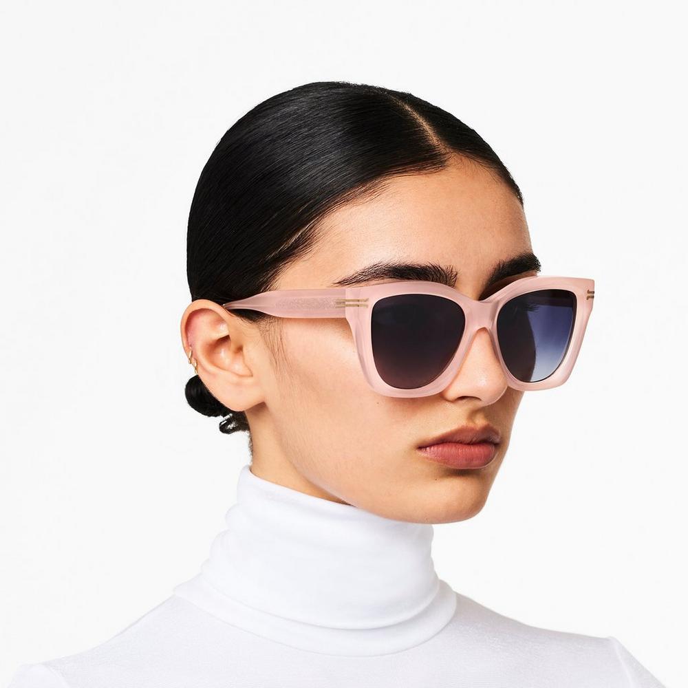 Lentes De Sol Marc Jacobs Icon Edge Oversized Square Mujer Rosas | 98654RUHY
